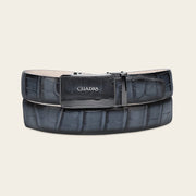 Cinturón de vestir en piel genuina de alligator para caballero Cinturones 