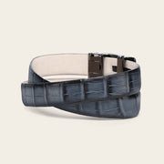 Cinturón de vestir en piel genuina de alligator para caballero Cinturones 