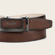 Cinturón de vestir en piel de venado para caballero