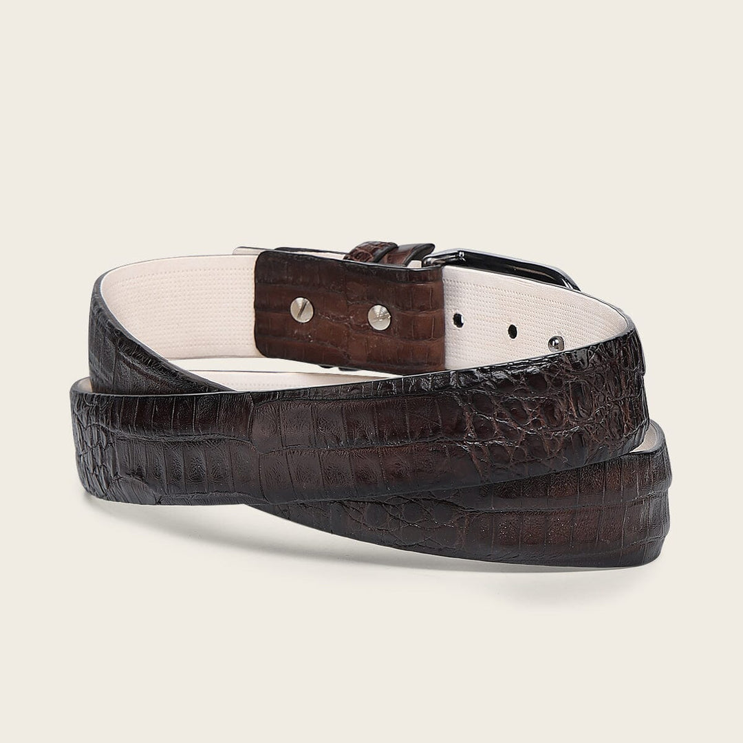 Cinturón de vestir en piel genuina de fuscus para caballero Cinturones 