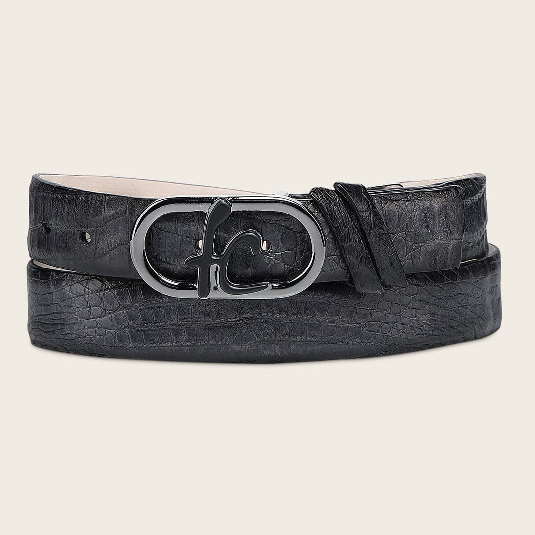 Cinturón de vestir en piel genuina de fuscus para caballero Cinturones 