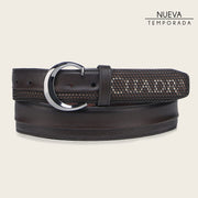 Cinturón casual en piel genuina para caballero Cinturones 