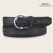 Cinturón casual en piel genuina para caballero Cinturones 