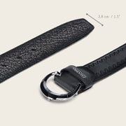 Cinturón casual en piel genuina de tiburón para caballero Cinturones 