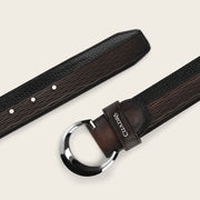 Cinturón casual en piel genuina para caballero