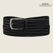 Cinturón casual tejido en piel genuina para caballero Cinturones 