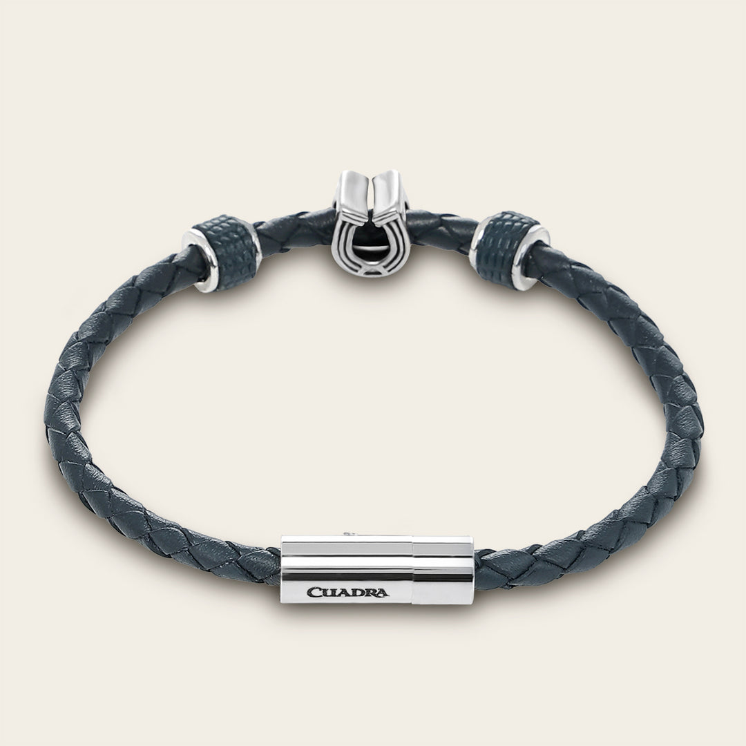 Pulsera en piel genuina de lizard para caballero