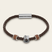 Pulsera en piel genuina de lizard para caballero