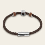 Pulsera en piel genuina de lizard para caballero