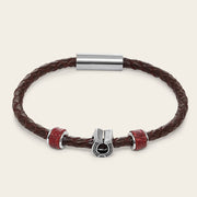 Pulsera en piel genuina de lizard para caballero