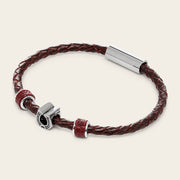 Pulsera en piel genuina de lizard para caballero