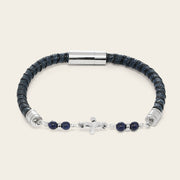 Pulsera en piel genuina de lizard para caballero