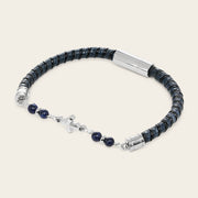 Pulsera en piel genuina de lizard para caballero