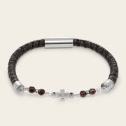 Pulsera en piel genuina de lizard para caballero