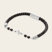 Pulsera en piel genuina de lizard para caballero