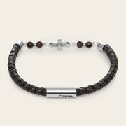 Pulsera en piel genuina de lizard para caballero