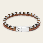Pulsera en piel genuina de carunga para caballero