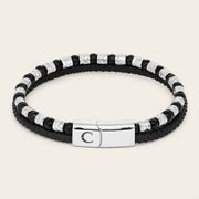 Pulsera en piel genuina de carunga para caballero