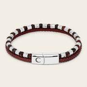 Pulsera en piel genuina de carunga para caballero