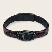 Pulsera en piel genuina de lizard para caballero Joyería 