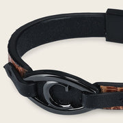 Pulsera en piel genuina de lizard para caballero Joyería 