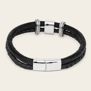 Pulsera en piel genuina de lizard para caballero