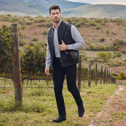 Bota casual en piel genuina de cuello de toro para caballero Botas y Botines 