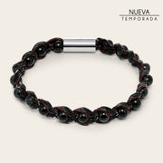 Pulsera en piel genuina de lizard para caballero