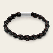 Pulsera en piel genuina de lizard para caballero