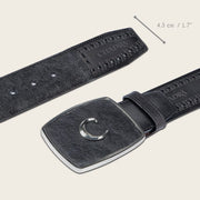 Cinturón tradicional en piel genuina de elefante para caballero Cinturones 