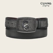 Cinturón vaquero Orígenes en piel genuina de avestruz para caballero Cinturones 