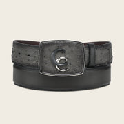 Cinturón vaquero Orígenes en piel genuina de avestruz para caballero Cinturones 