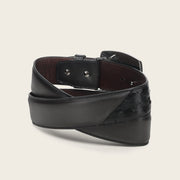 Cinturón vaquero Orígenes en piel genuina de avestruz para caballero Cinturones 