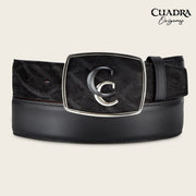 Cinturón vaquero en piel genuina de elefante para caballero Cinturones 