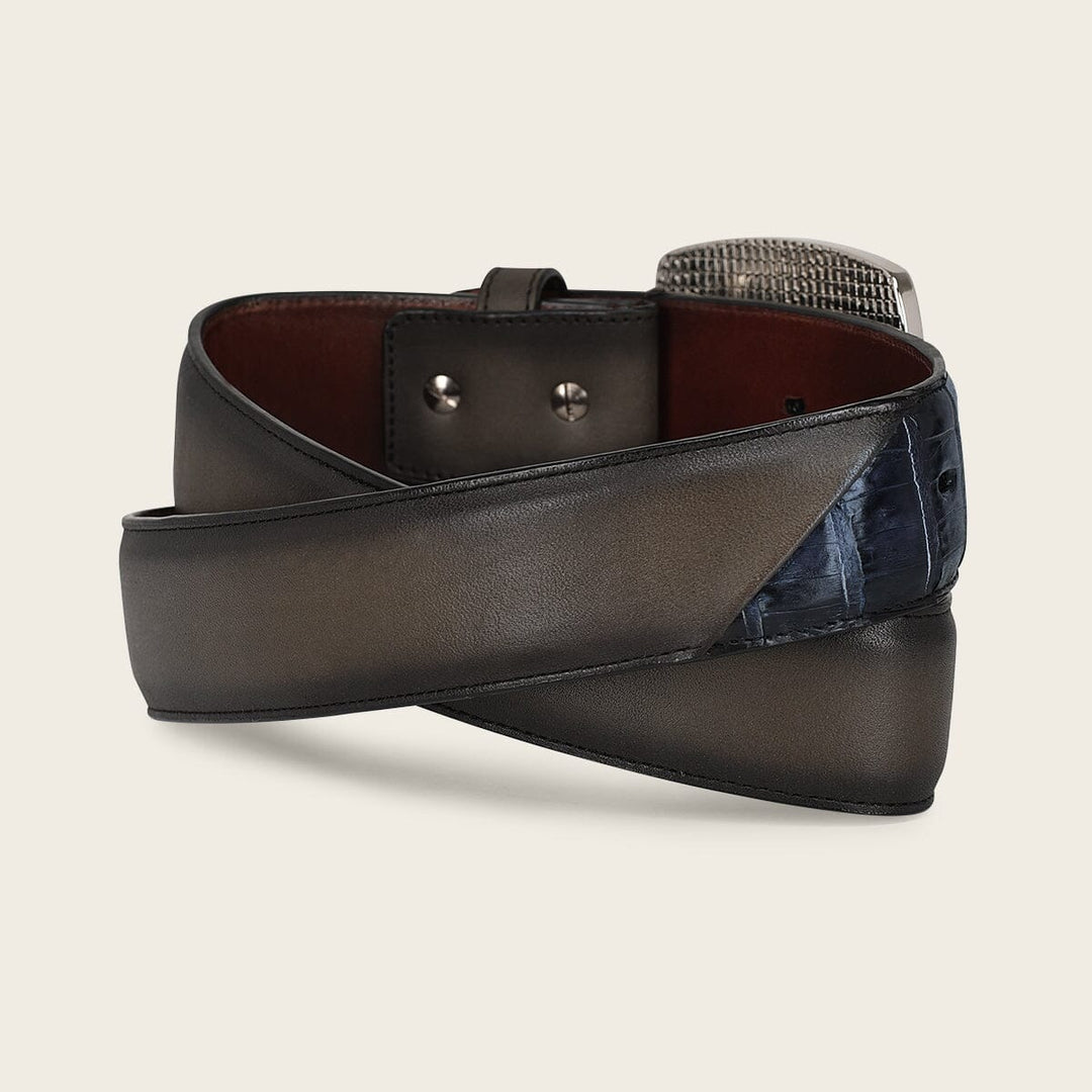 Cinturón vaquero para caballero en piel genuina de fuscus Cinturones 