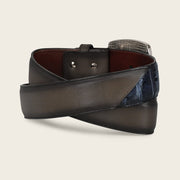 Cinturón vaquero para caballero en piel genuina de fuscus Cinturones 