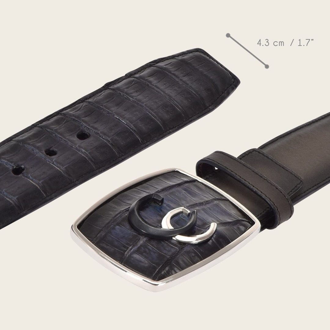 Cinturón vaquero para caballero en piel genuina de fuscus Cinturones 