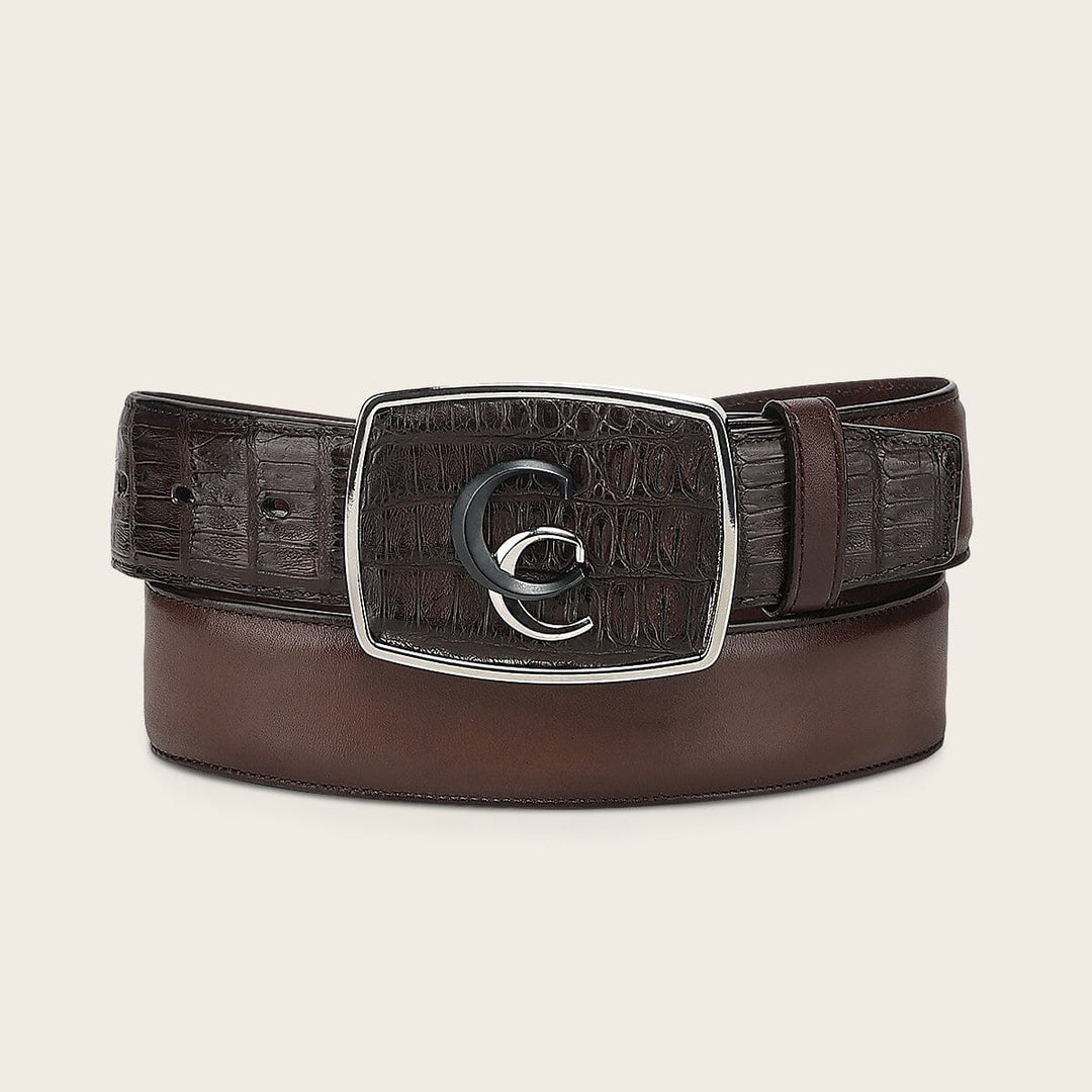 Cinturón vaquero Orígenes en piel genuina de fuscus para caballero Cinturones 