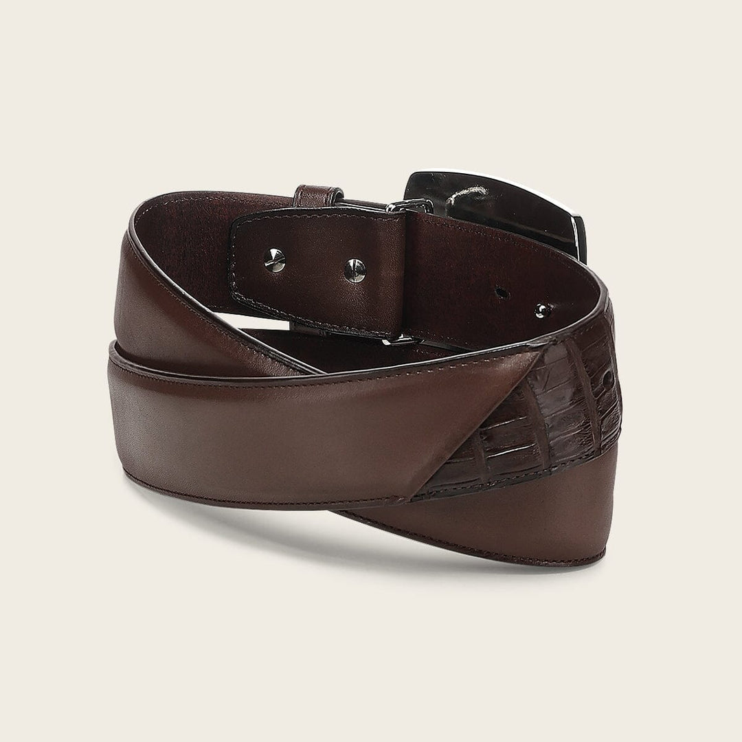 Cinturón vaquero Orígenes en piel genuina de fuscus para caballero Cinturones 