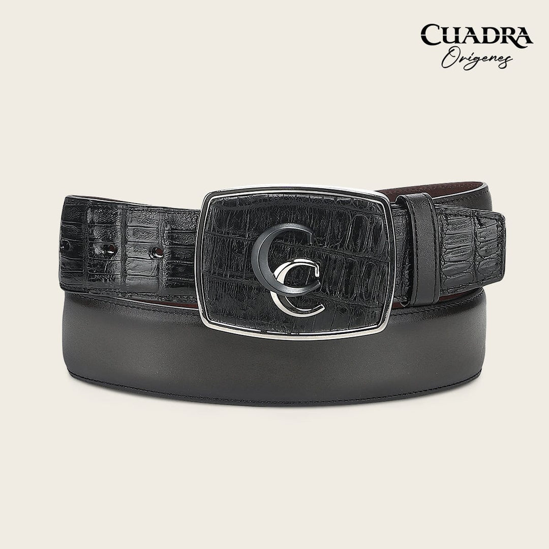 Cinturón vaquero Orígenes en piel genuina de fuscus para caballero Cinturones 