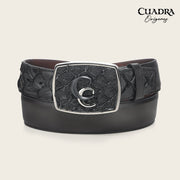 Cinturón vaquero Orígenes en piel genuina de pirarucú para caballero Cinturones 