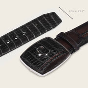 Cinturón vaquero en piel genuina de fuscus Cinturones 