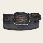 Cinturón en piel genuina de pitón para caballero Cinturones 