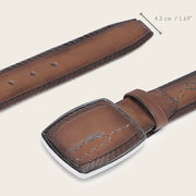 Cinturón en piel genuina para caballero Cinturones 