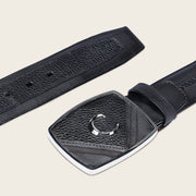 Cinturón vaquero en piel genuina de venado para caballero Cinturones 