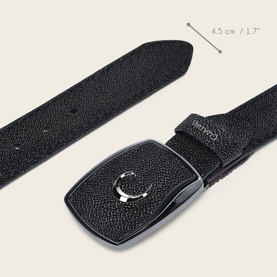 Cinturón vaquero en piel genuina de mantarraya para caballero Cinturones 