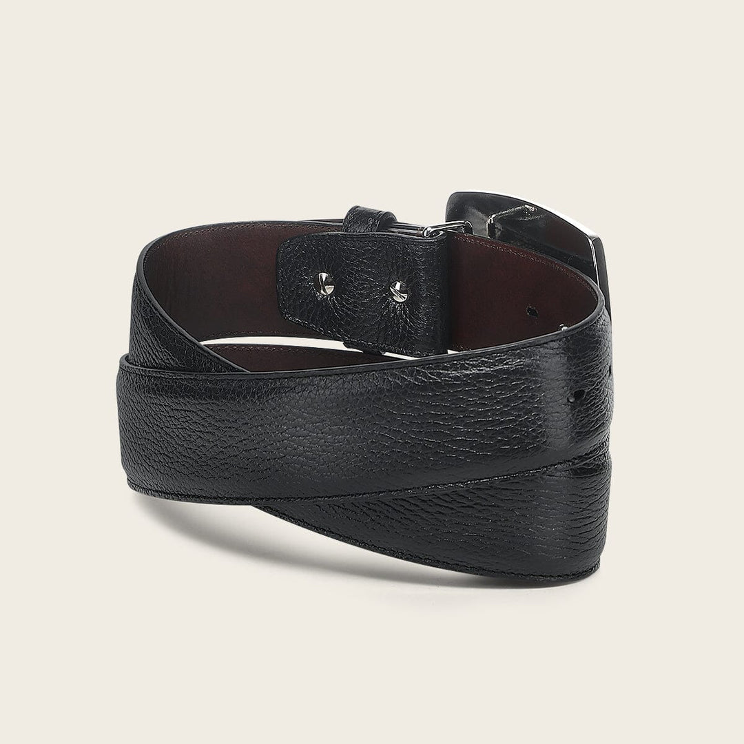 Cinturón vaquero Orígenes en piel genuina de venado italiano para caballero Cinturones 