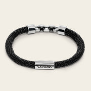 Pulsera en piel genuina de mantarraya para caballero