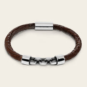 Pulsera en piel genuina de tiburón para caballero