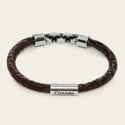 Pulsera en piel genuina de tiburón para caballero